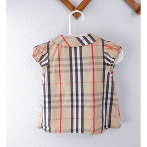 Burberry Children Little Girls Nova Check Plaid Tunic Dress, 12 months
